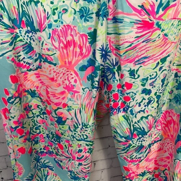Lilly Pulitzer Womens Pants Size 4 Serene Blue Gypsea Floral Alina Slim N - Picture 8 of 12